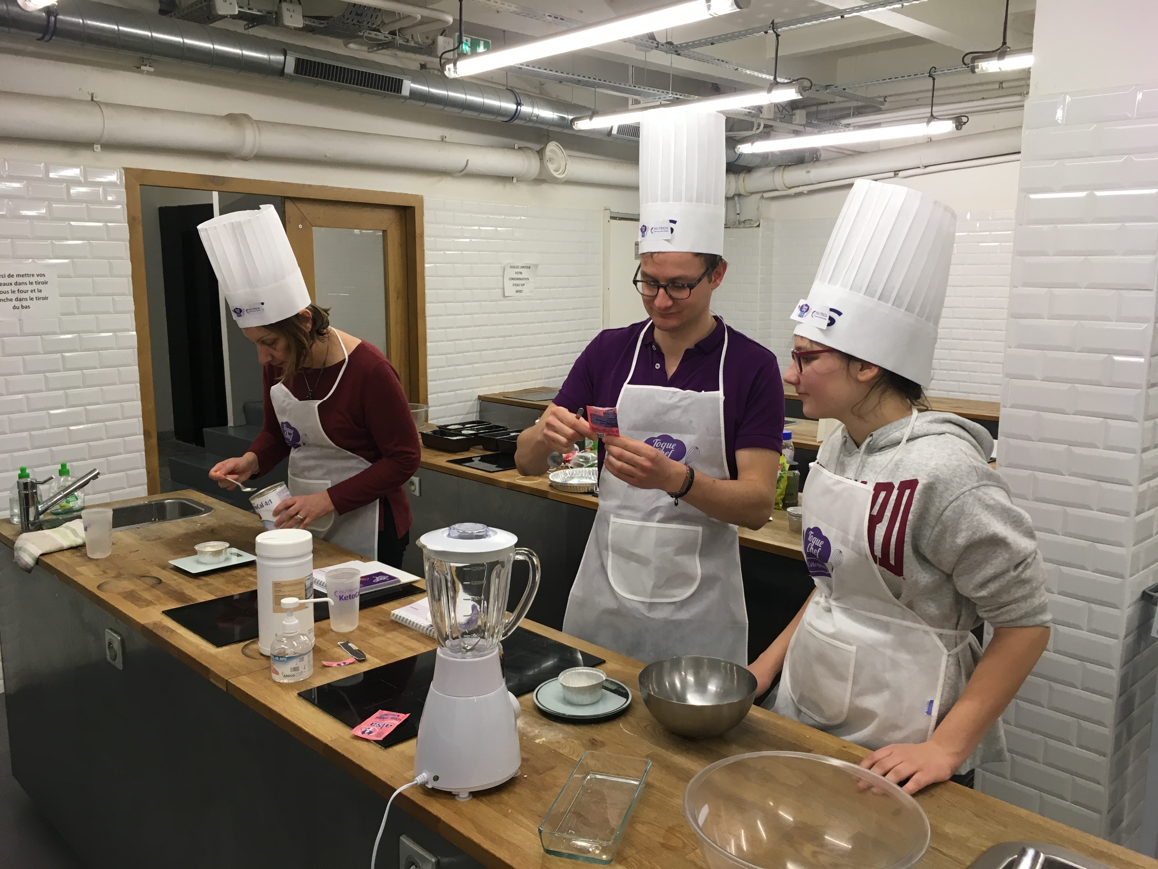 Atelier cuisine cetogene de l'association